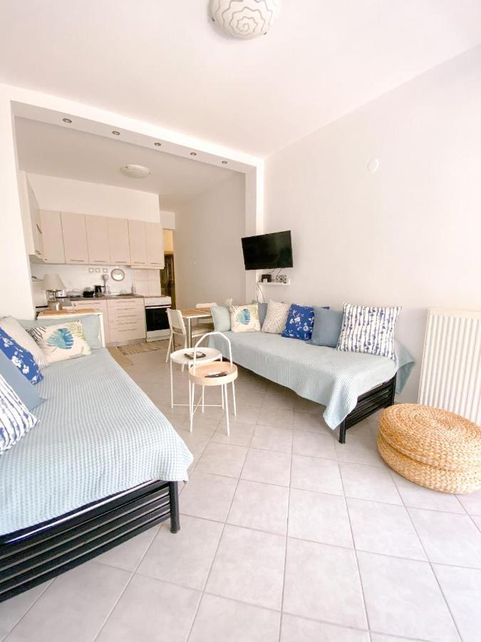 A Wonderful Apartment In Front Of The Sea! Peraía Zewnętrze zdjęcie